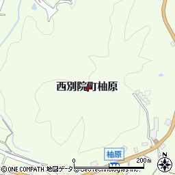 京都府亀岡市西別院町柚原周辺の地図
