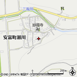 兵庫県姫路市安富町瀬川286周辺の地図