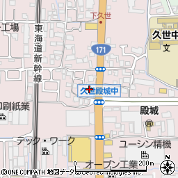 京都府京都市南区久世殿城町272周辺の地図