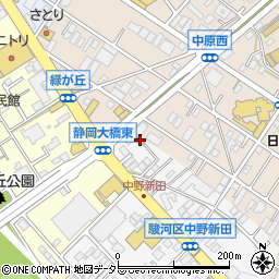 中野新田公民館周辺の地図