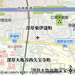 京都府京都市伏見区深草東伊達町48-1周辺の地図