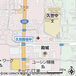 京都府京都市南区久世殿城町523周辺の地図