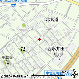 愛知県刈谷市小垣江町北大道26周辺の地図