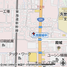 京都府京都市南区久世殿城町270周辺の地図