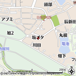 愛知県知多市日長坂ブタ周辺の地図