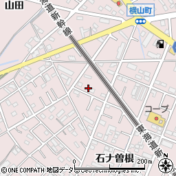 愛知県安城市横山町八左17周辺の地図