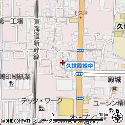 京都府京都市南区久世殿城町268周辺の地図
