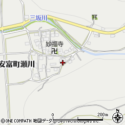 兵庫県姫路市安富町瀬川304周辺の地図