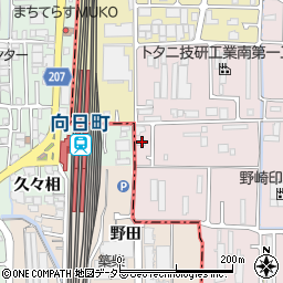 京都府京都市南区久世殿城町176周辺の地図