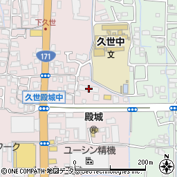 京都府京都市南区久世殿城町522周辺の地図
