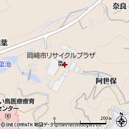 愛知県岡崎市高隆寺町阿世保周辺の地図