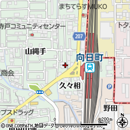 向日町駅前郵便局周辺の地図
