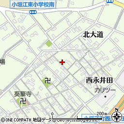 愛知県刈谷市小垣江町北大道33周辺の地図