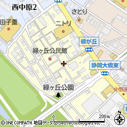静岡県静岡市駿河区緑が丘町2-47駐車場周辺の地図