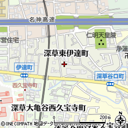 京都府京都市伏見区深草東伊達町48-9周辺の地図