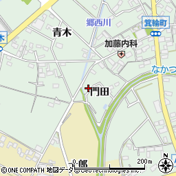 愛知県安城市箕輪町門田3周辺の地図