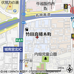 京都府京都市伏見区竹田真幡木町周辺の地図