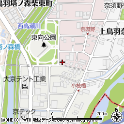 京都府京都市南区上鳥羽西浦町317周辺の地図