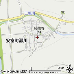 兵庫県姫路市安富町瀬川294周辺の地図