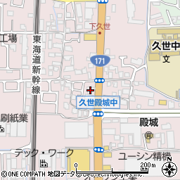 京都府京都市南区久世殿城町267周辺の地図
