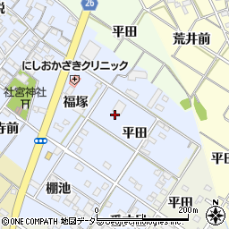 愛知県岡崎市富永町周辺の地図