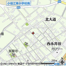 愛知県刈谷市小垣江町北大道34周辺の地図