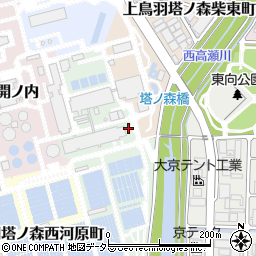 京都府京都市南区上鳥羽塔ノ森江川町周辺の地図