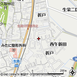 愛知県知多郡東浦町生路門田25周辺の地図