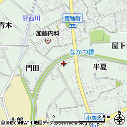 愛知県安城市箕輪町半夏29-8周辺の地図