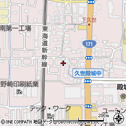 京都府京都市南区久世殿城町248周辺の地図