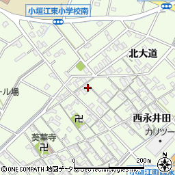 愛知県刈谷市小垣江町北大道11周辺の地図
