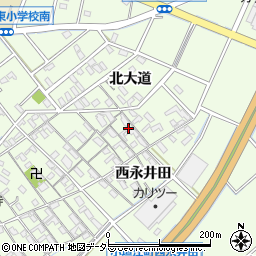 愛知県刈谷市小垣江町北大道52周辺の地図