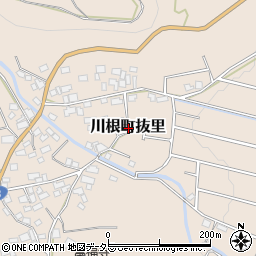 静岡県島田市川根町抜里周辺の地図