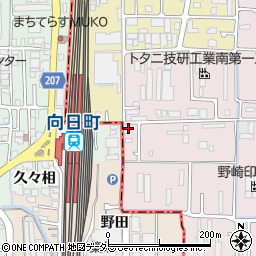 京都府京都市南区久世殿城町177周辺の地図