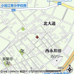 愛知県刈谷市小垣江町北大道27周辺の地図