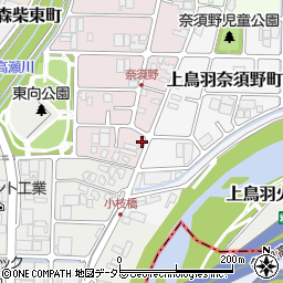 京都府京都市南区上鳥羽西浦町306周辺の地図