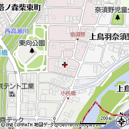 京都府京都市南区上鳥羽西浦町288周辺の地図