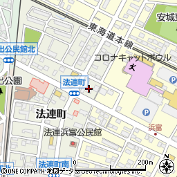 愛知県安城市法連町17周辺の地図