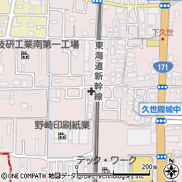 京都府京都市南区久世殿城町220周辺の地図