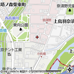 京都府京都市南区上鳥羽西浦町284周辺の地図