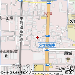 京都府京都市南区久世殿城町264周辺の地図