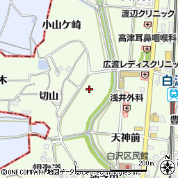愛知県阿久比町（知多郡）白沢（北野海道）周辺の地図