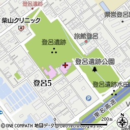 静岡市立登呂博物館周辺の地図