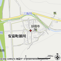 兵庫県姫路市安富町瀬川383周辺の地図