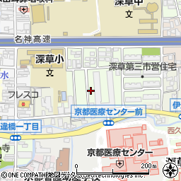 京都府京都市伏見区深草西伊達町87-43周辺の地図