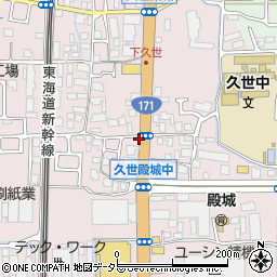 京都府京都市南区久世殿城町265周辺の地図