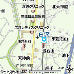 愛知県知多郡阿久比町白沢天神前19-9周辺の地図