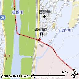 兵庫県宍粟市山崎町下宇原102周辺の地図