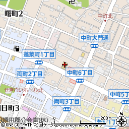 岡崎甲羅本店周辺の地図