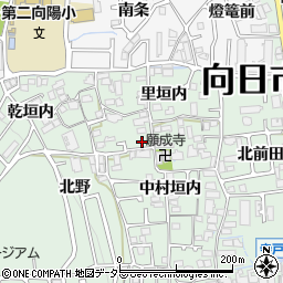 京都府向日市寺戸町里垣内4周辺の地図